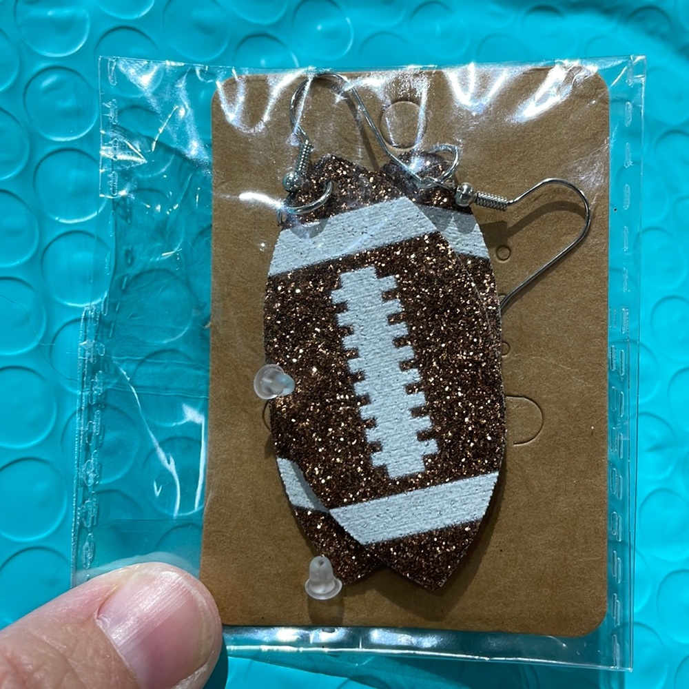Football earrings